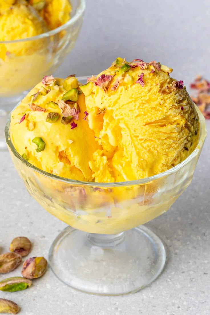 Persian Ice Cream is a delicious saffron, rose…